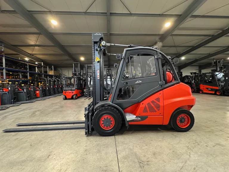2019 Linde H50T EVO 5.000kg 3.+4. Ventil Gabelversteller Gasstapler Gabelstapler 16.956 Stunden